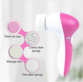 6-in-1 Electric Face Cleansing Brush & Exfoliating Facial Spa Massager Set