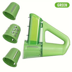 Electric Handheld Drum Vegetable Slicer & Salad Maker | Cordless Potato & French Fry Cutter - Mizan Bazar | سوق الميزان