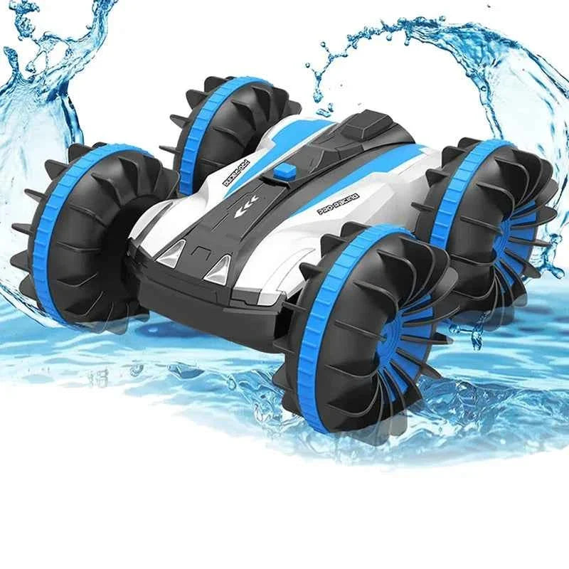 Amphibious Rc Car Remote Control Stunt Car 2 Sides Waterproof Driving On Water And Land 360 Rotate Electronic Vehicle Kids Gift