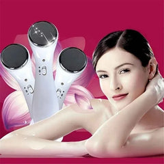 LED Light Therapy & EMS Facial Massager | Ultrasonic Neck & Face Sculpting Beauty Device