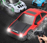 4WD High-Speed Remote Control Drift Car with LED Headlights (1/24 Scale)