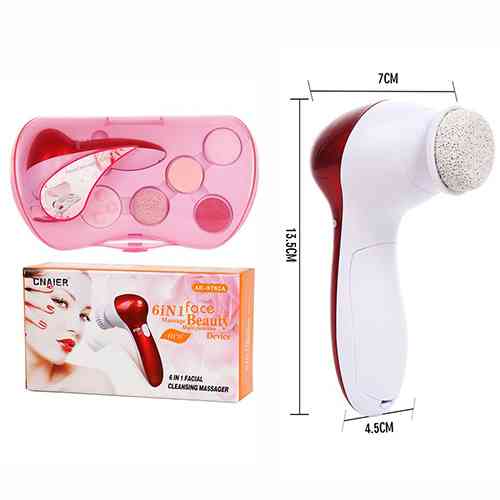 11-in-1 Electric Facial Massager & Cleansing Brush Kit | Waterproof Exfoliator & Blackhead Remover