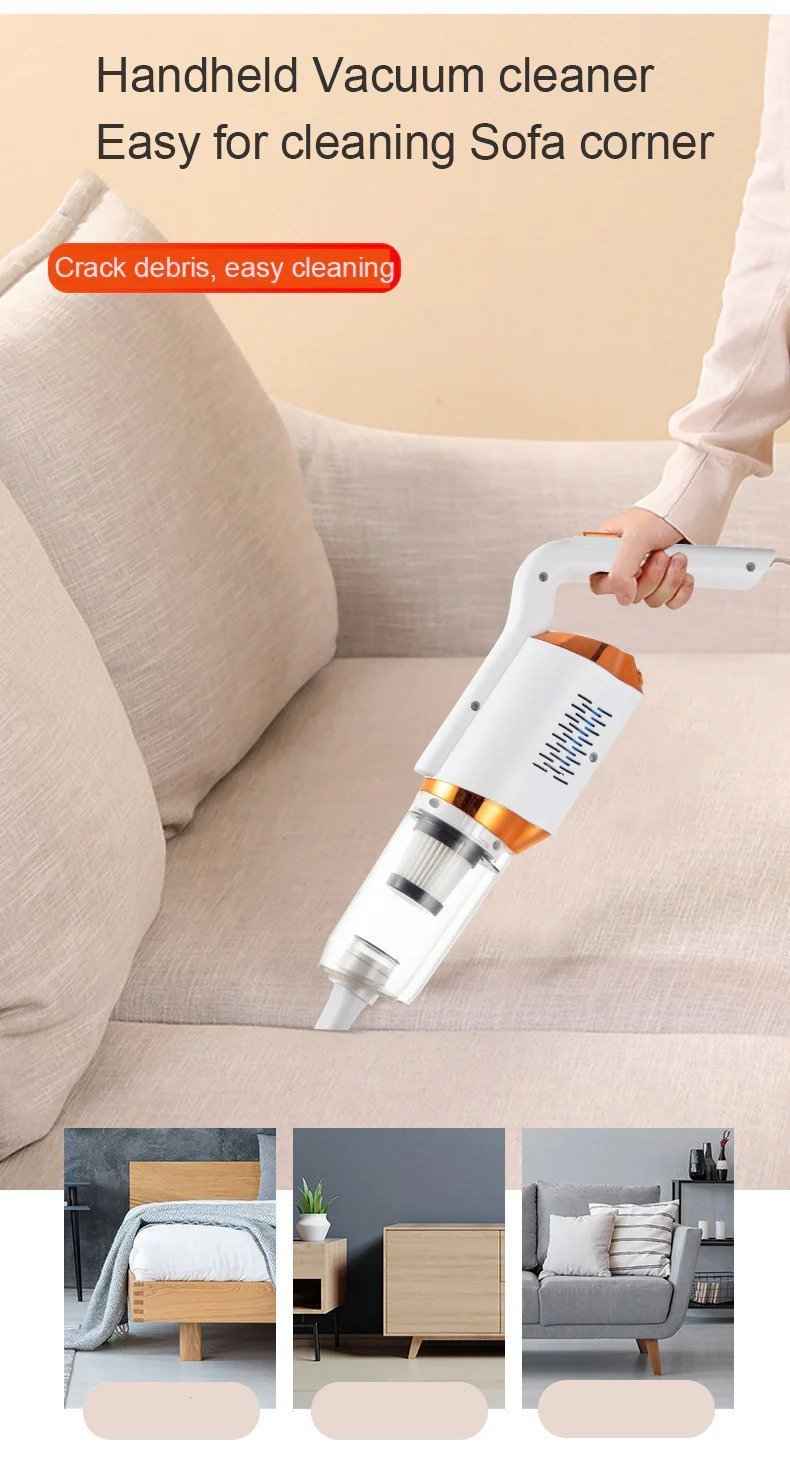 3-in-1 Cordless Wireless Vacuum Cleaner with LED Light | 7500PA Handheld & Floor Vacuum