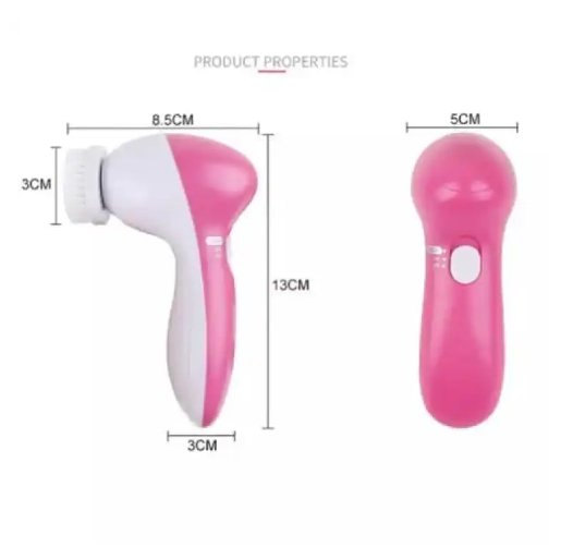6-in-1 Electric Face Cleansing Brush & Exfoliating Facial Spa Massager Set