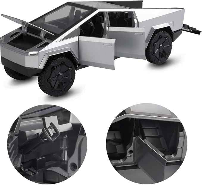 1:32 Cyber Remote Control Truck | Die-Cast Metal Off-Road Vehicle with Lights & Sound