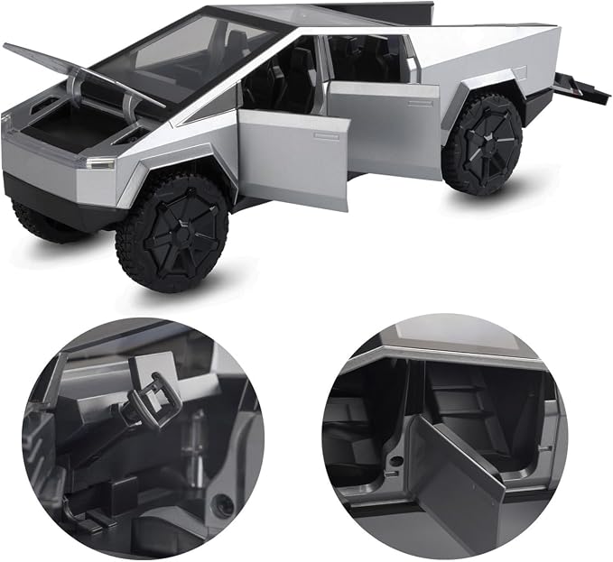1:32 Cyber Remote Control Truck | Die-Cast Metal Off-Road Vehicle with Lights & Sound