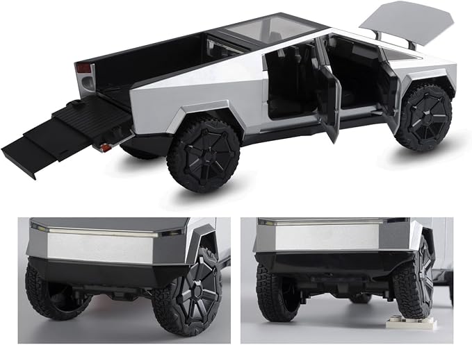 1:32 Cyber Remote Control Truck | Die-Cast Metal Off-Road Vehicle with Lights & Sound