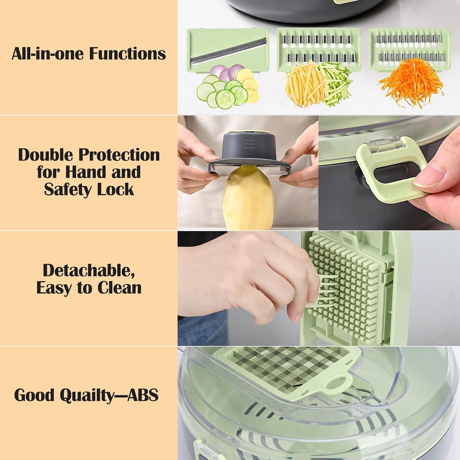 13-in-1 Vegetable Chopper & Mandoline Slicer Set | Multifunctional Onion Dicer with Drain Basket