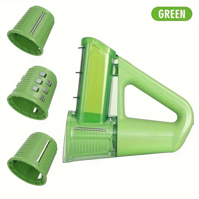 Electric Handheld Drum Vegetable Slicer & Salad Maker | Cordless Potato & French Fry Cutter