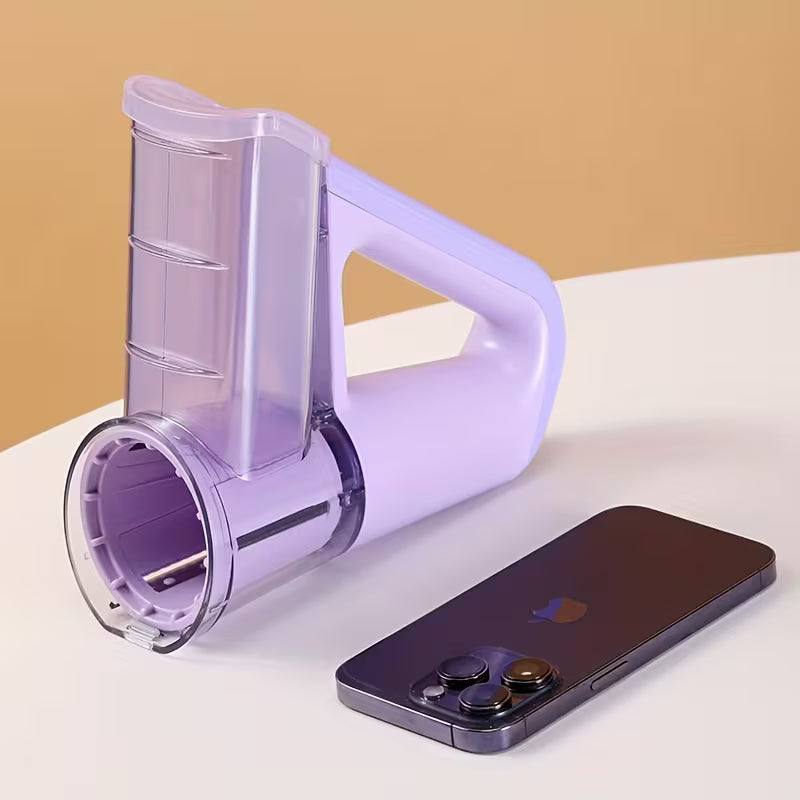 Electric Handheld Drum Vegetable Slicer & Salad Maker | Cordless Potato & French Fry Cutter