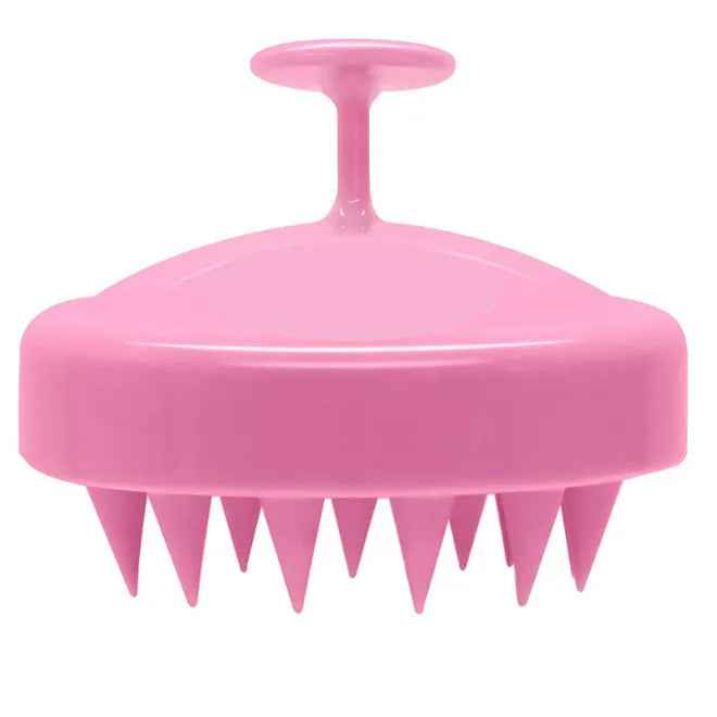 Ergonomic Silicone Shampoo Brush & Scalp Massager | Soft Bristle Cleansing Scrubber