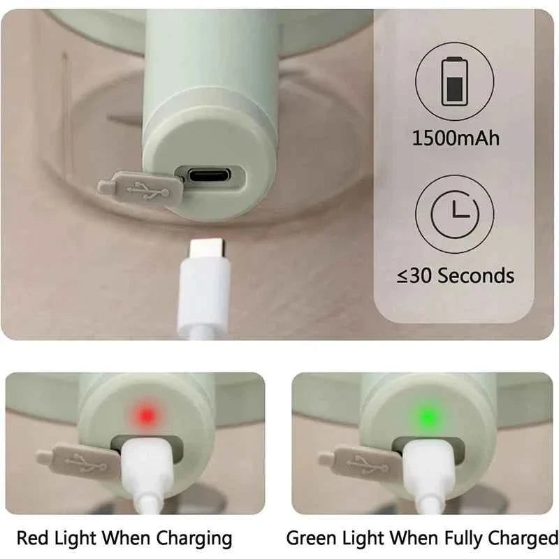 4-in-1 Handheld Electric Vegetable Cutter & Garlic Slicer | Cordless Food Chopper with Filling Hole