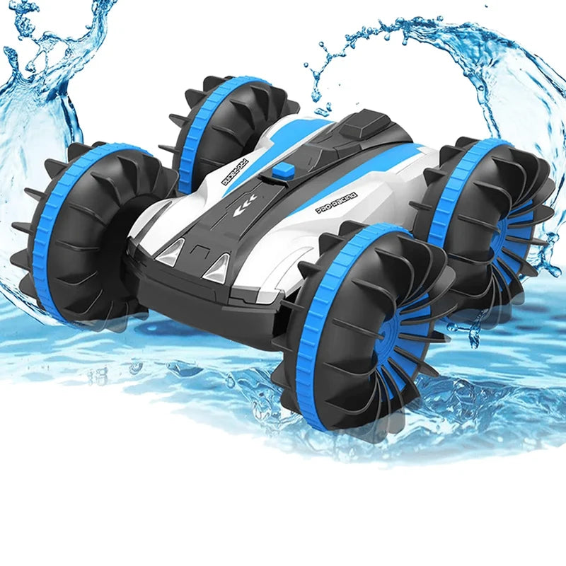 Amphibious Rc Car Remote Control Stunt Car 2 Sides Waterproof Driving On Water And Land 360 Rotate Electronic Vehicle Kids Gift