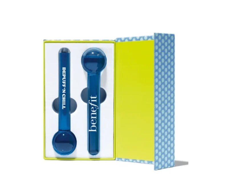 Cooling Facial Ice Globes Set (2 Pcs) | Cryo Face & Eye Massage Balls for Depuffing & Tightening