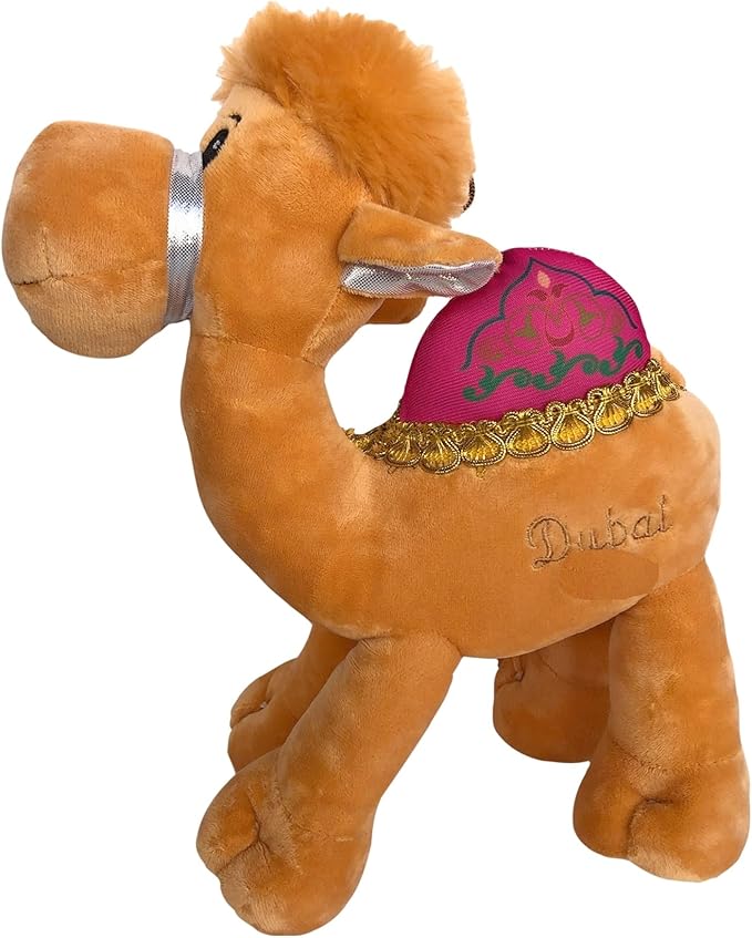 25cm Dubai Camel Stuffed Animal Plush Toy | Soft Souvenir Cuddly Doll for Kids