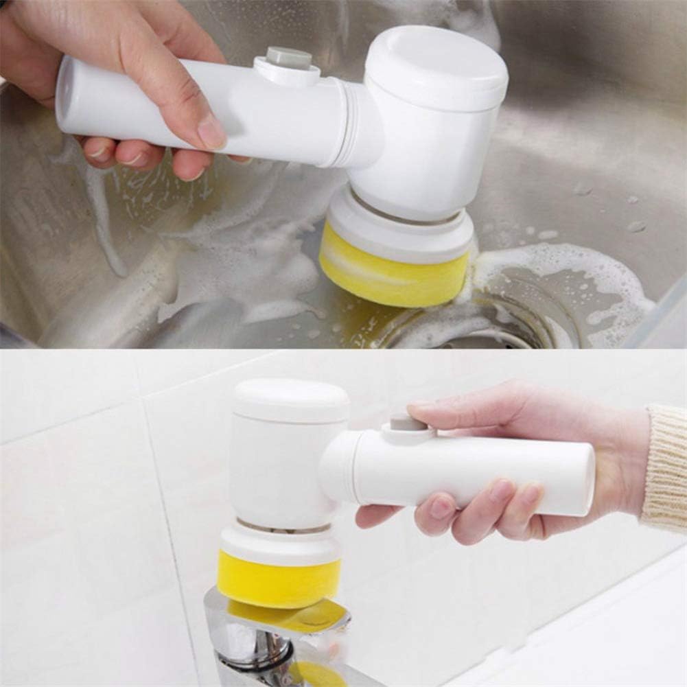 5-in-1 Cleaning Magic Electric Brush | Cordless Handheld Power Scrubber for Kitchen & Bath