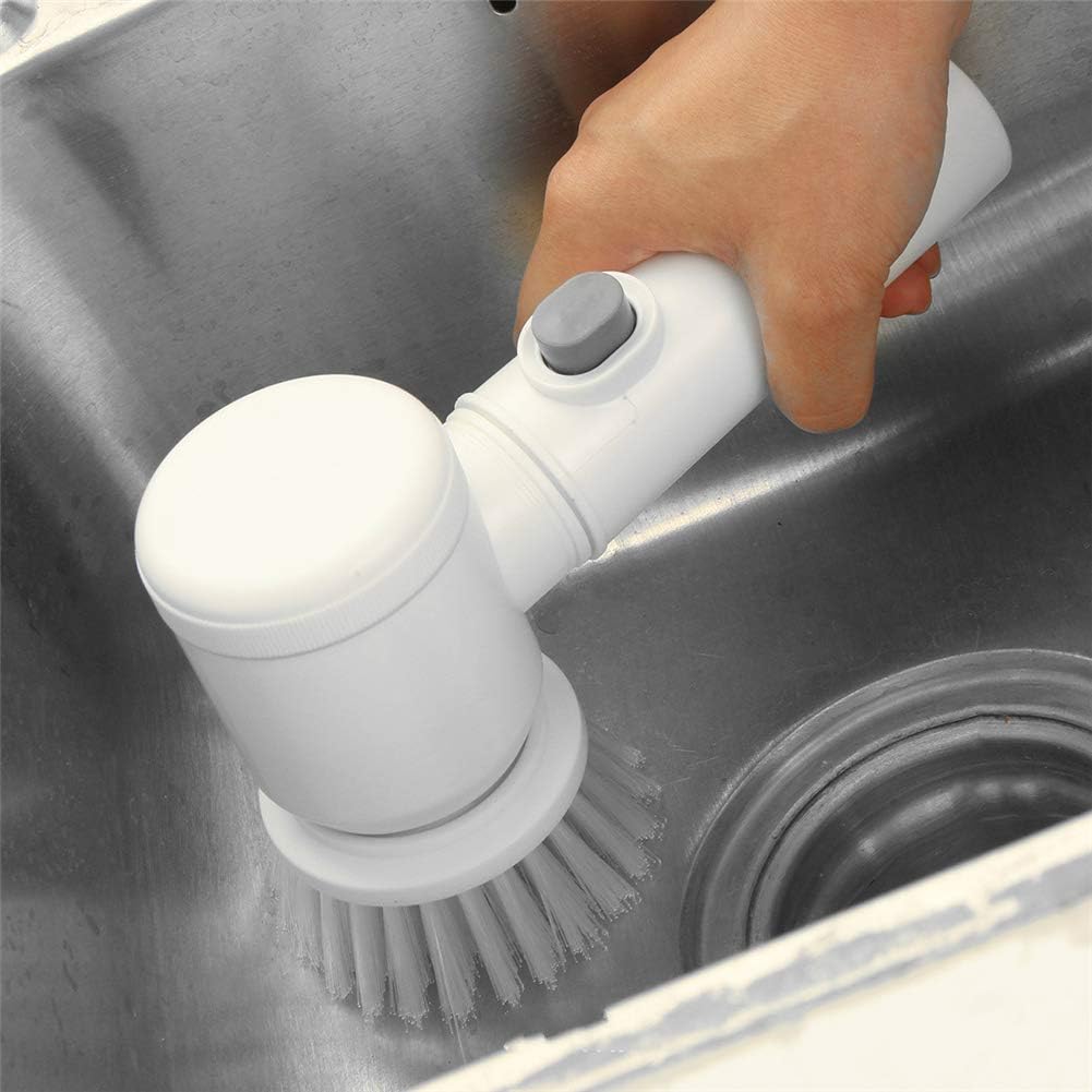 5-in-1 Cleaning Magic Electric Brush | Cordless Handheld Power Scrubber for Kitchen & Bath