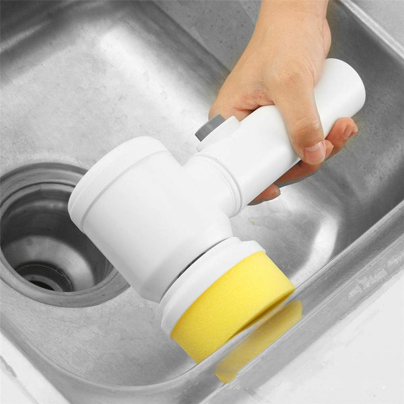 5-in-1 Cleaning Magic Electric Brush | Cordless Handheld Power Scrubber for Kitchen & Bath