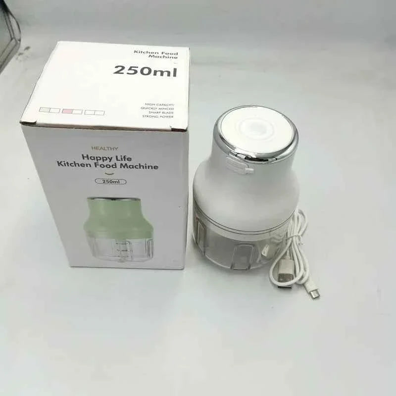 250ml Wireless Electric Garlic Chopper & Mini Food Processor | USB Rechargeable 45W Veggie Mincer