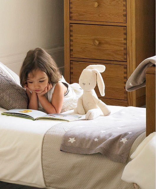 55cm Cute Beige Bunny Soft Plush Toy | Long Ears Stuffed Rabbit Doll for Babies & Kids