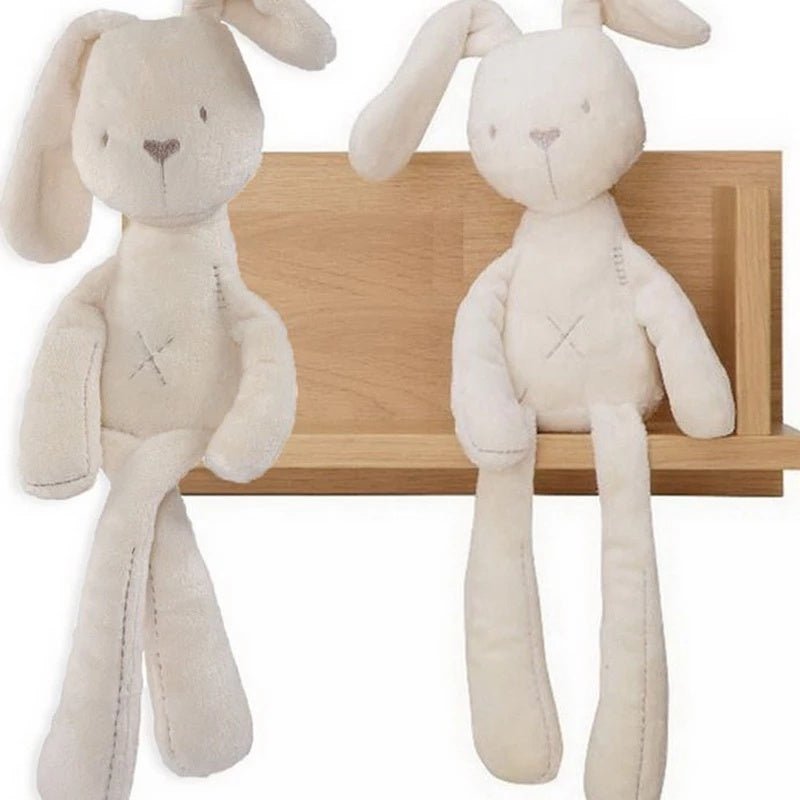 55cm Cute Beige Bunny Soft Plush Toy | Long Ears Stuffed Rabbit Doll for Babies & Kids