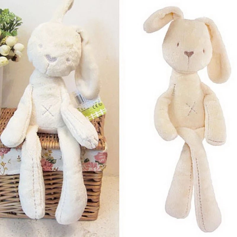 55cm Cute Beige Bunny Soft Plush Toy | Long Ears Stuffed Rabbit Doll for Babies & Kids