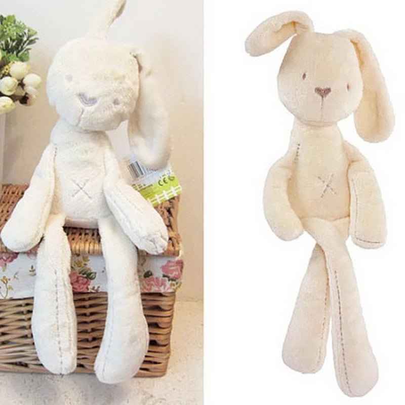 55cm Cute Beige Bunny Soft Plush Toy | Long Ears Stuffed Rabbit Doll for Babies & Kids