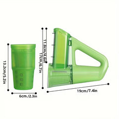 Electric Handheld Drum Vegetable Slicer & Salad Maker | Cordless Potato & French Fry Cutter - Mizan Bazar | سوق الميزان