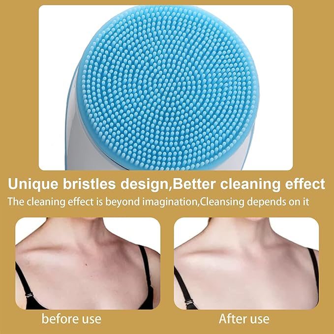 Brrnoo 360° Electric Body Bath Brush & Back Scrubber | 5-in-1 IPX7 Waterproof Shower Massager