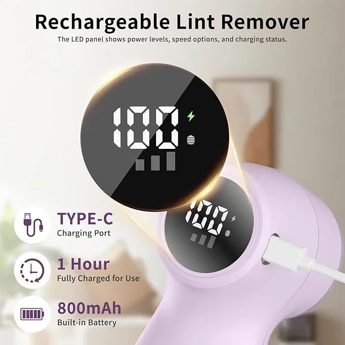 Electric Clothes Lint Remover – Fabric Shaver for Lint, Fuzz & Fabric Pills