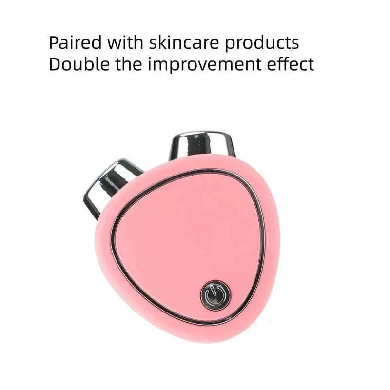 Microcurrent Facial Lifting Massager & Roller | EMS Sonic Vibration Face Firming Device