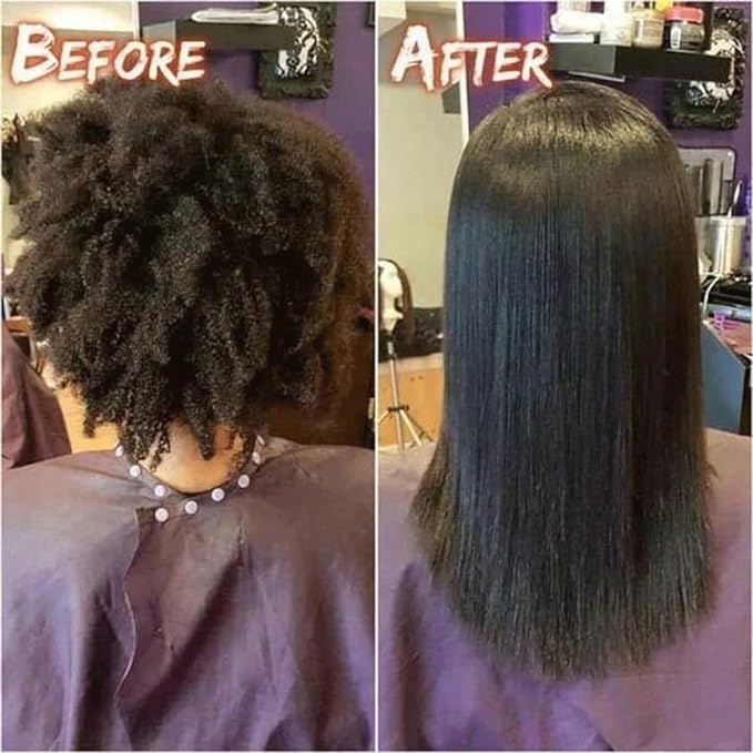 Fast Heating Hair Straightener Comb | Anti-Frizz Electric Hot Styling Brush for Curly Hair