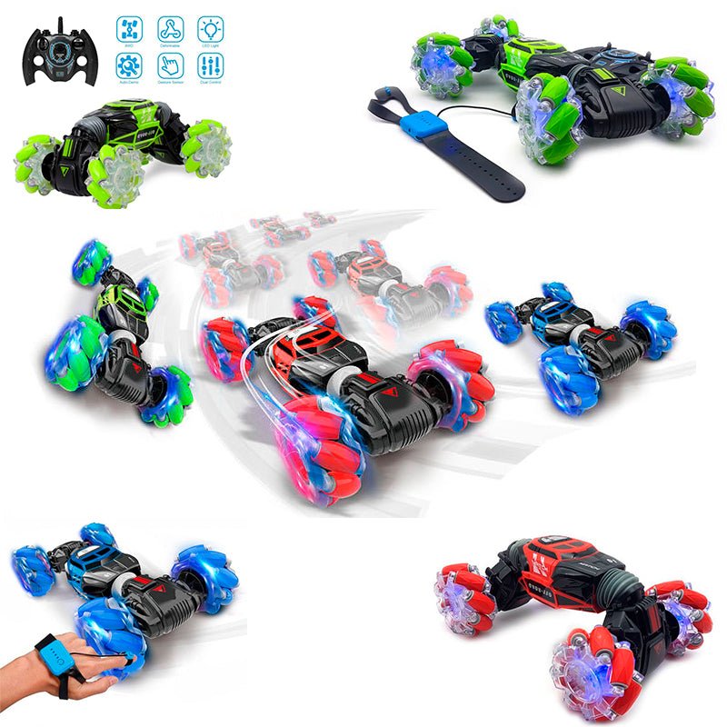 Hand Gesture Control RC Stunt Car | 360° Rotating 4WD Off-Road Drift Vehicle
