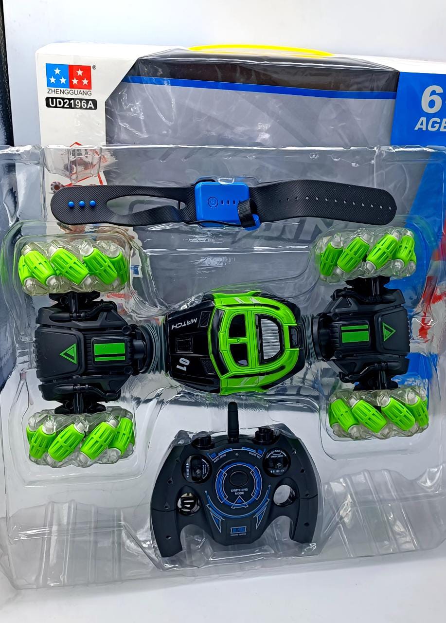 Hand Gesture Control RC Stunt Car | 360° Rotating 4WD Off-Road Drift Vehicle