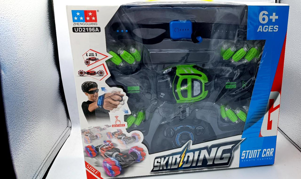 Hand Gesture Control RC Stunt Car | 360° Rotating 4WD Off-Road Drift Vehicle