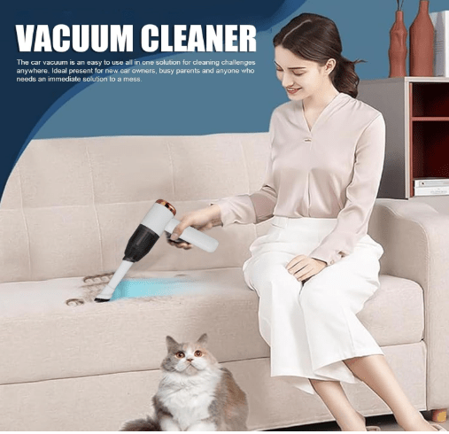 Mini Handheld Cordless Vacuum Cleaner | Rechargeable Portable Dust & Pet Hair Cleaner