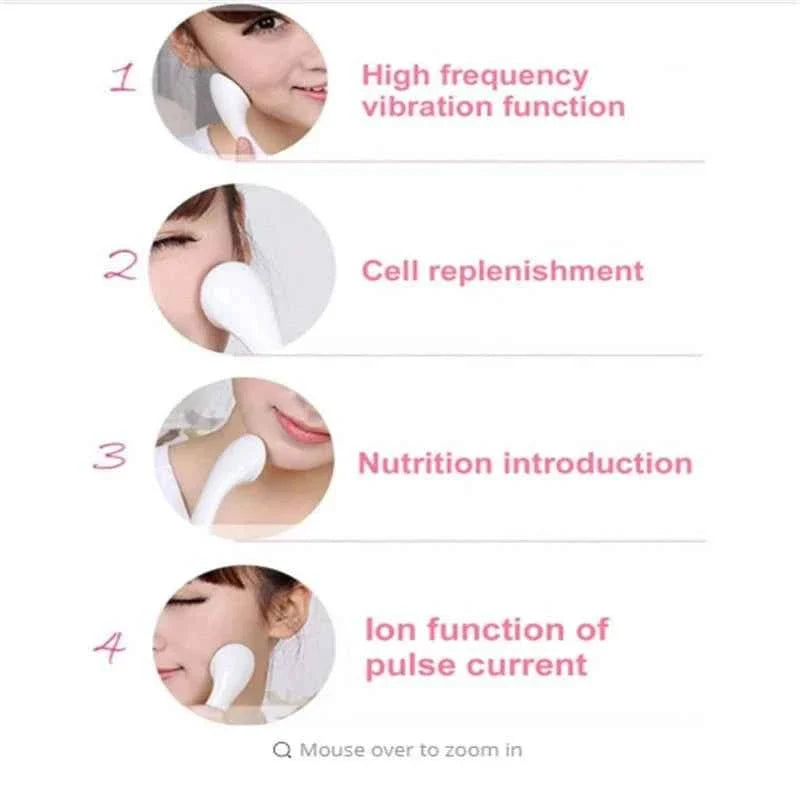 LED Light Therapy & EMS Facial Massager | Ultrasonic Neck & Face Sculpting Beauty Device
