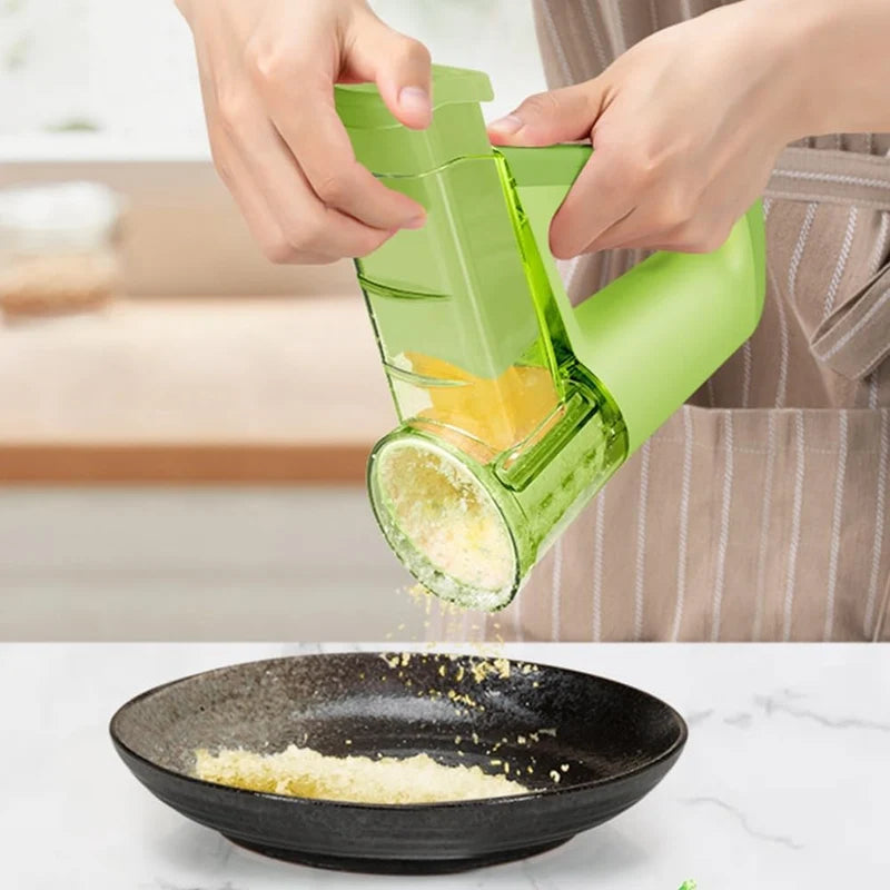 Multifunctional Electric Cheese Grater & Rotary Slicer | 40W Portable Salad Maker & Shaved Ice Machine