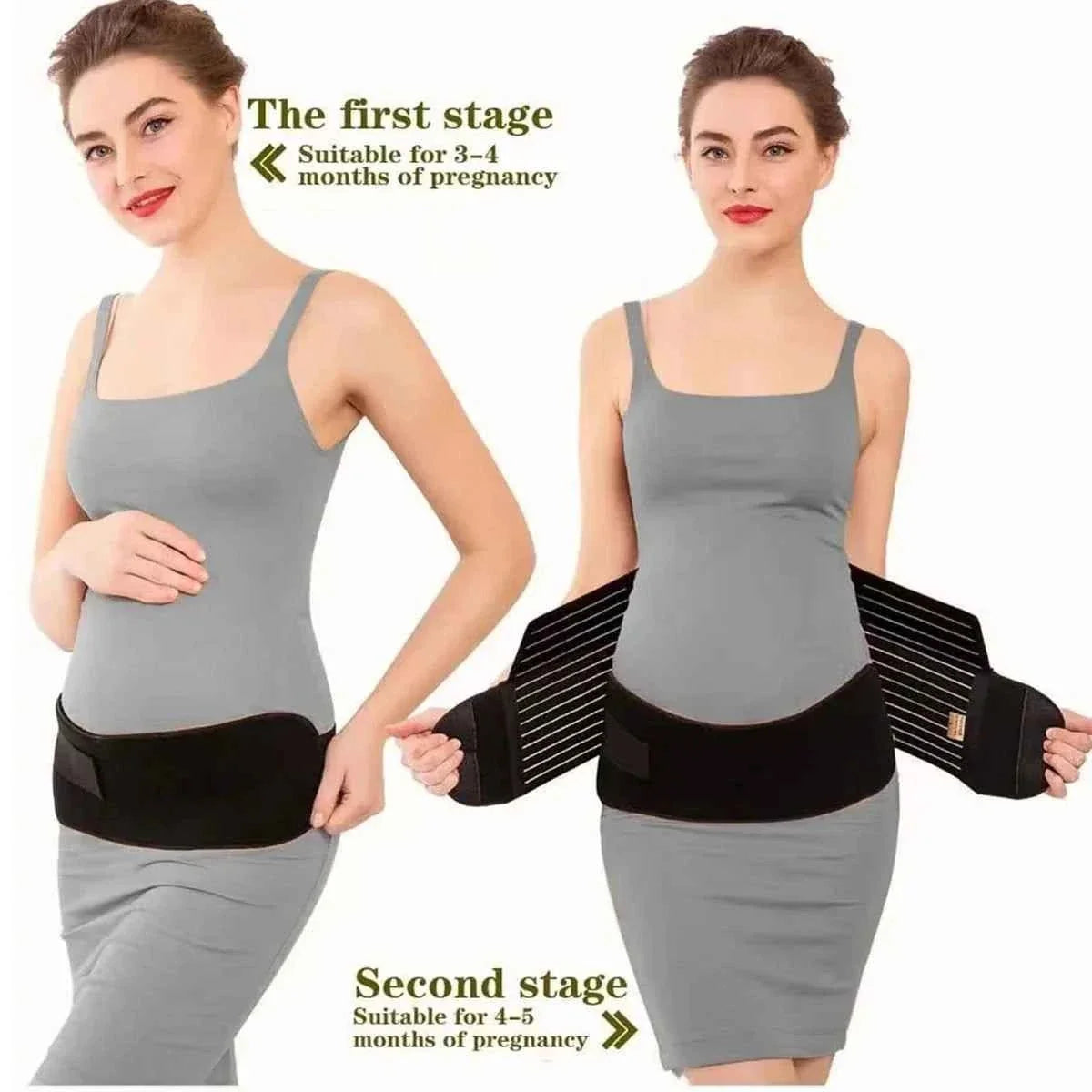 NeoTech Care Pregnancy Support Maternity Belt, Waist/Back/Abdomen Band, Belly Brace, Black