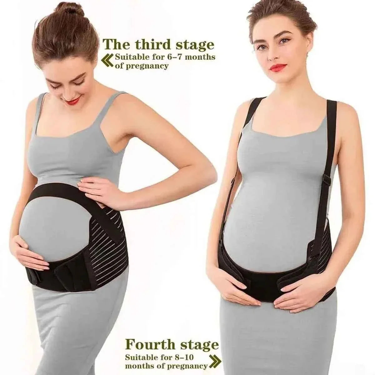 NeoTech Care Pregnancy Support Maternity Belt, Waist/Back/Abdomen Band, Belly Brace, Black