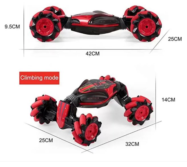 Gesture Sensing Remote Control Stunt Car with Hand Watch & 360° Drift Lights