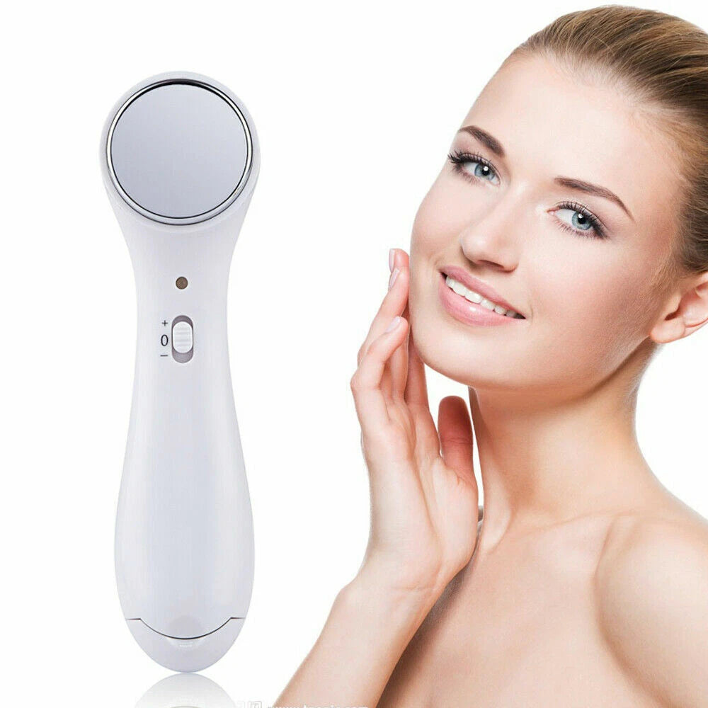 LED Light Therapy & EMS Facial Massager | Ultrasonic Neck & Face Sculpting Beauty Device
