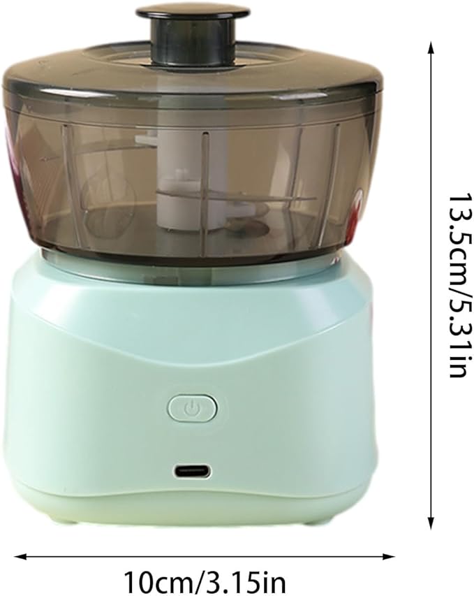 Mini Electric Food Processor & Garlic Chopper (45W) | Portable USB Rechargeable Meat & Veggie Grinder