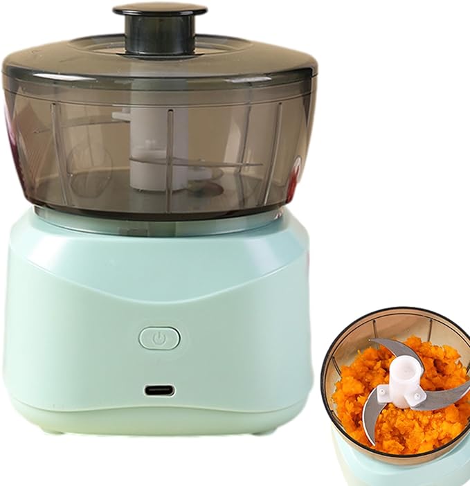 Mini Electric Food Processor & Garlic Chopper (45W) | Portable USB Rechargeable Meat & Veggie Grinder