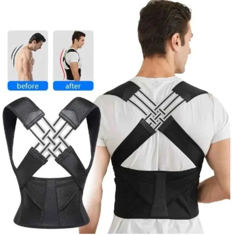 Adjustable Back Posture Corrector & Spine Support Brace | Breathable Upper Back & Neck Hump Belt