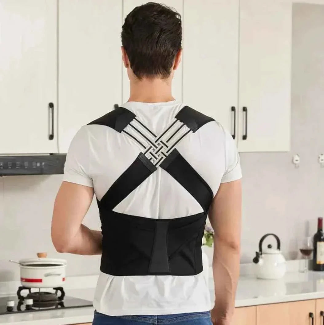 Adjustable Back Posture Corrector & Spine Support Brace | Breathable Upper Back & Neck Hump Belt