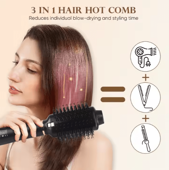 Wave Whisperer 2-in-1 One-Step Hair Dryer & Volumizer | Ionic Hot Air Brush